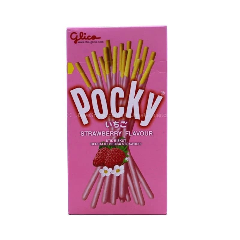 GLICO POCKY STRAWBERRY FLAVOUR BISCUIT STICK 25G | ONESHOP - Shop ...