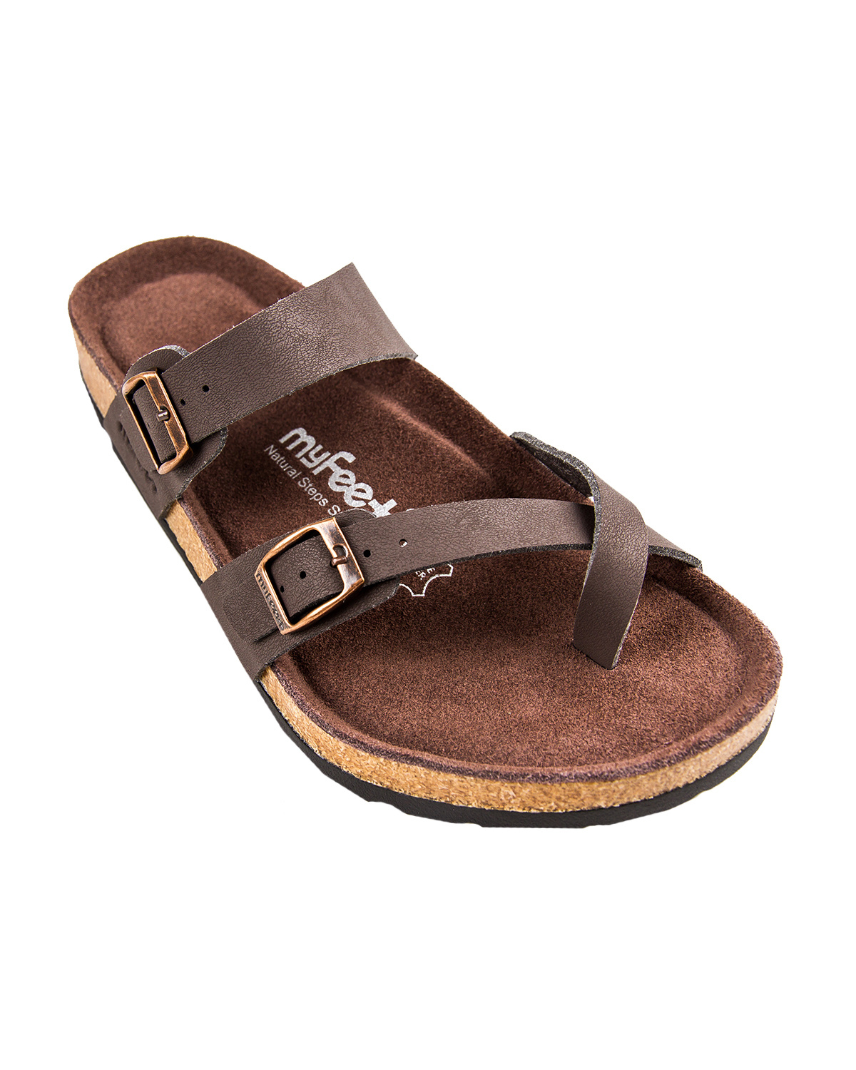 premium sandal adult dark brown